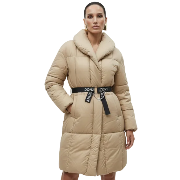 Geacă lungă tip puf-bej - MEQUEEN